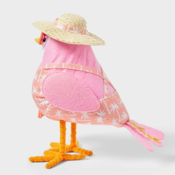 Featherly Friends Coral Fabric Bird Decor - Target Sun Squad - Picture 3 of 10